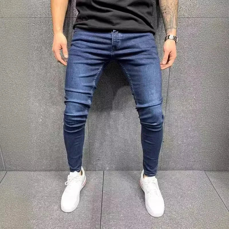 Men's Slim Fit Jeans - Casual Skinny Pants - Various Colors