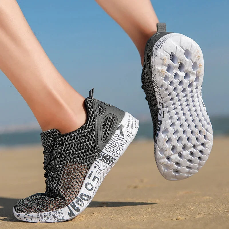 Men's Casual Air Mesh Sneakers – Trendy Foam Athletic Shoes