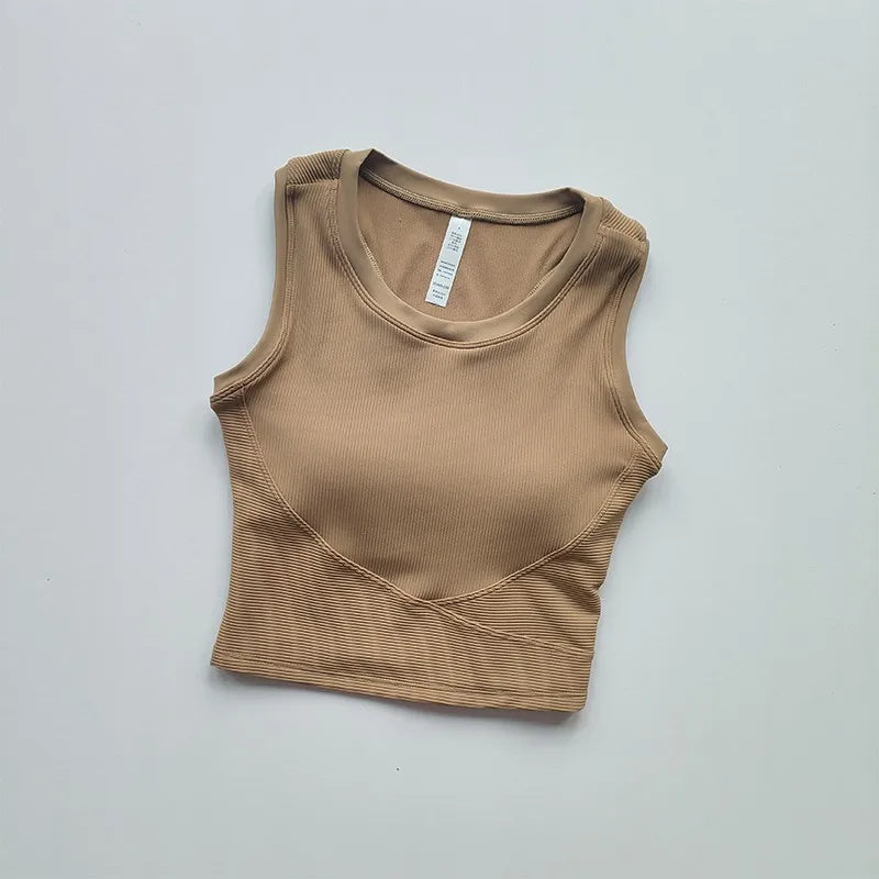 Women's Padded High-Impact Sports Bra Vest