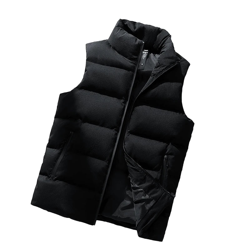 Men's Warm Puffer Vest Jacket - Windproof & Lightweight