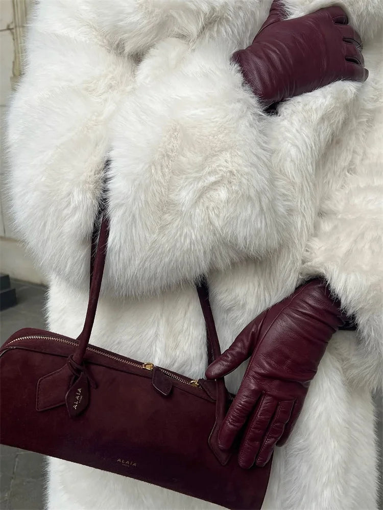 Women's Faux Fur Coat – Luxury Elegant Loose Fit Coat