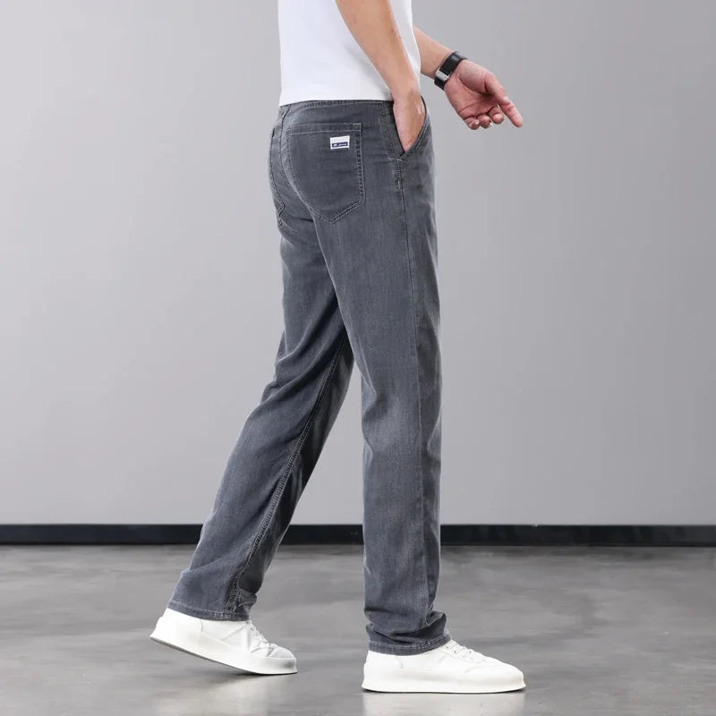 Slim Fit Men’s Jeans with Lyocell Fabric – Soft, Breathable, and Comfortable Straight Leg Denim Pants