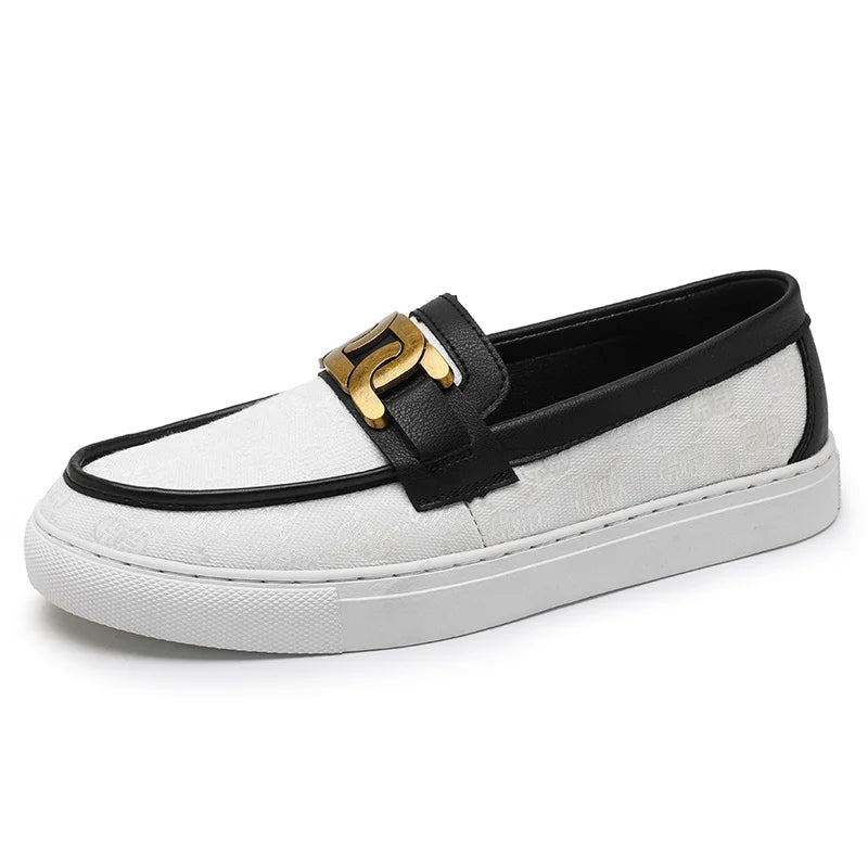 Men's Casual Low-Top Loafers - Slip-On Flat Shoes for Men
