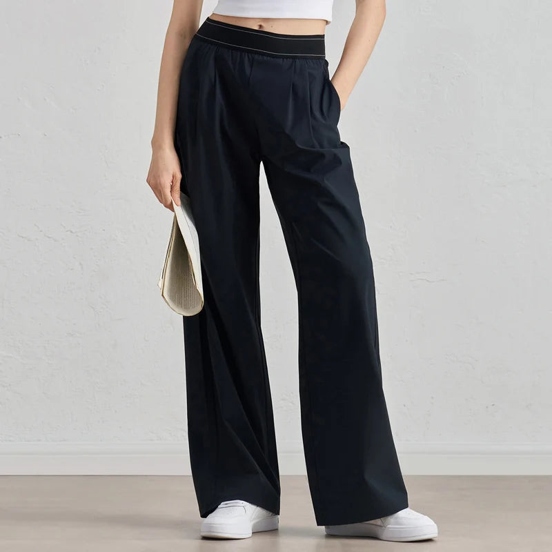 Women's Lightweight High-Waisted Wide Leg Loose Sweatpants