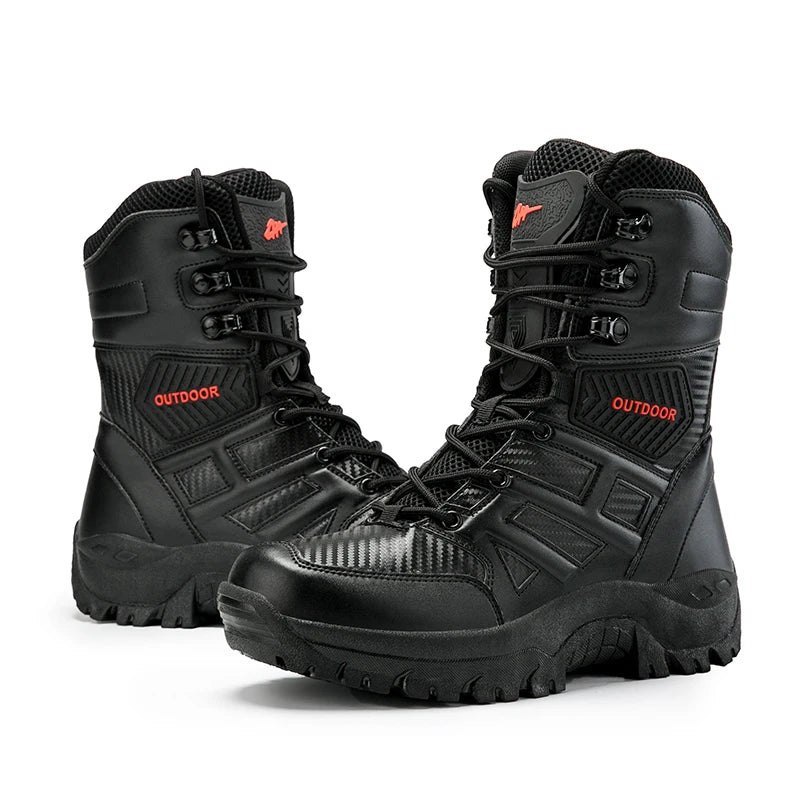 Men's Military Tactical Safety Boots – Durable Combat and Work Boots