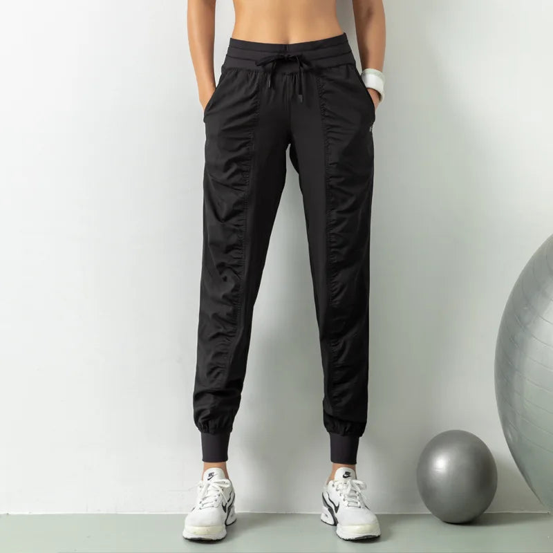 Women's Slim Fit Drawstring Joggers With Pockets