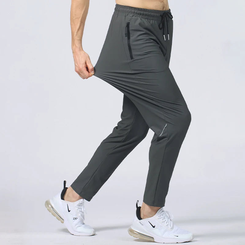 Men’s Elastic Running Joggers – Athletic Sweatpants for Sports and Exercise