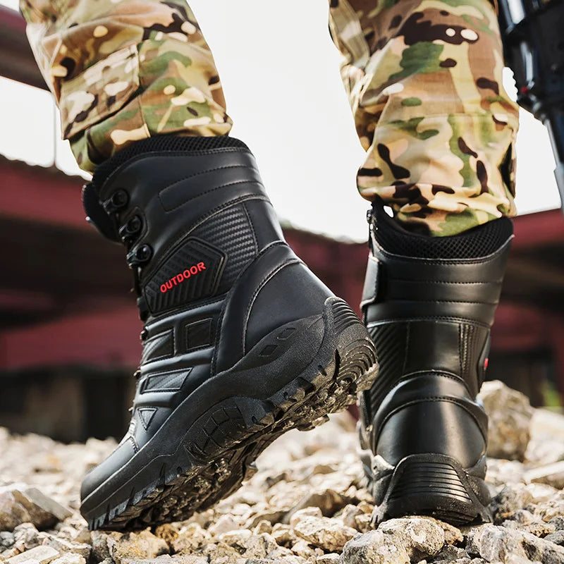 Men's Military Tactical Safety Boots – Durable Combat and Work Boots