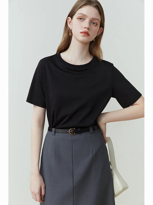 Women's Cotton Round Neck T-Shirt