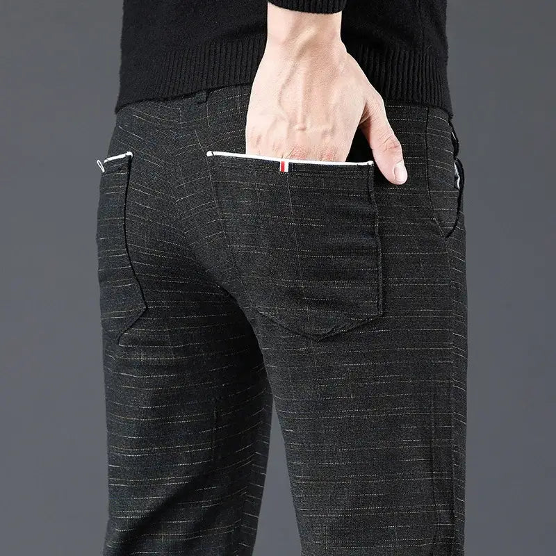 Men's Slim Fit Stretch Cotton Casual Pants
