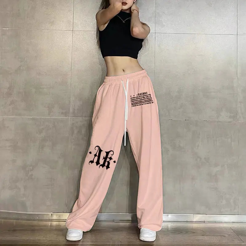 Women's Loose Fit Sweatpants with Drawstring & Elastic Waist