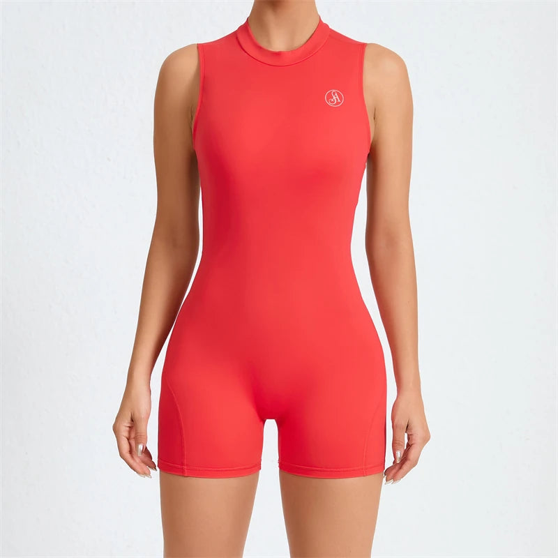 Women's Backless Athletic Jumpsuit – Comfortable, Breathable Sportswear for Women