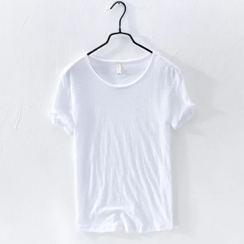 Men's Lightweight Cotton Slim-Fit T-Shirt - Breathable and Comfortable Tee