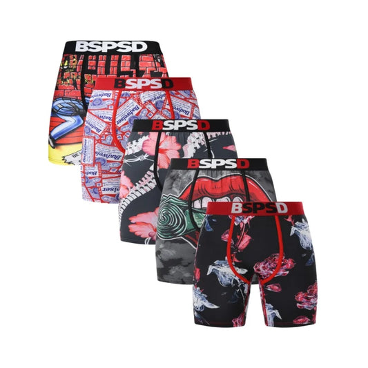 BPSD 5-Pack Men's Breathable Boxer Briefs