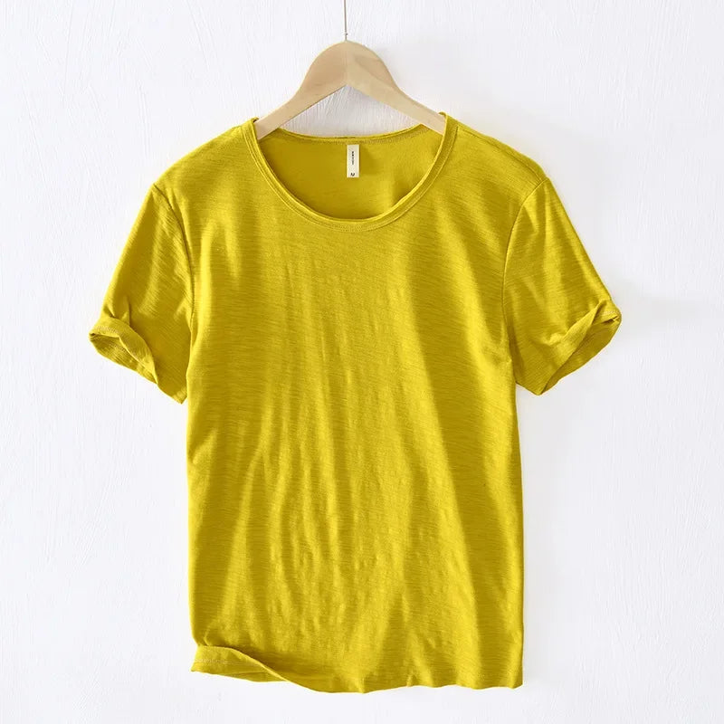 Men's Lightweight Cotton Slim-Fit T-Shirt - Breathable and Comfortable Tee