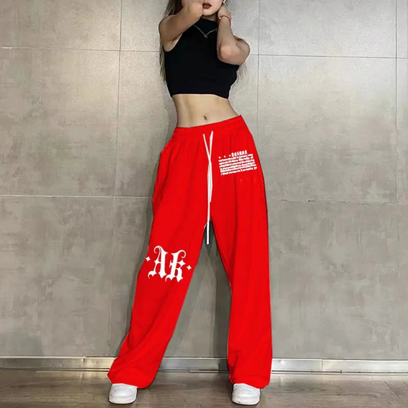 Women's Loose Fit Sweatpants with Drawstring & Elastic Waist