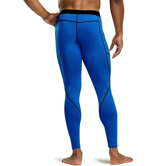Men's Compression Running Tights with Dry Fit Material and Phone Pocket