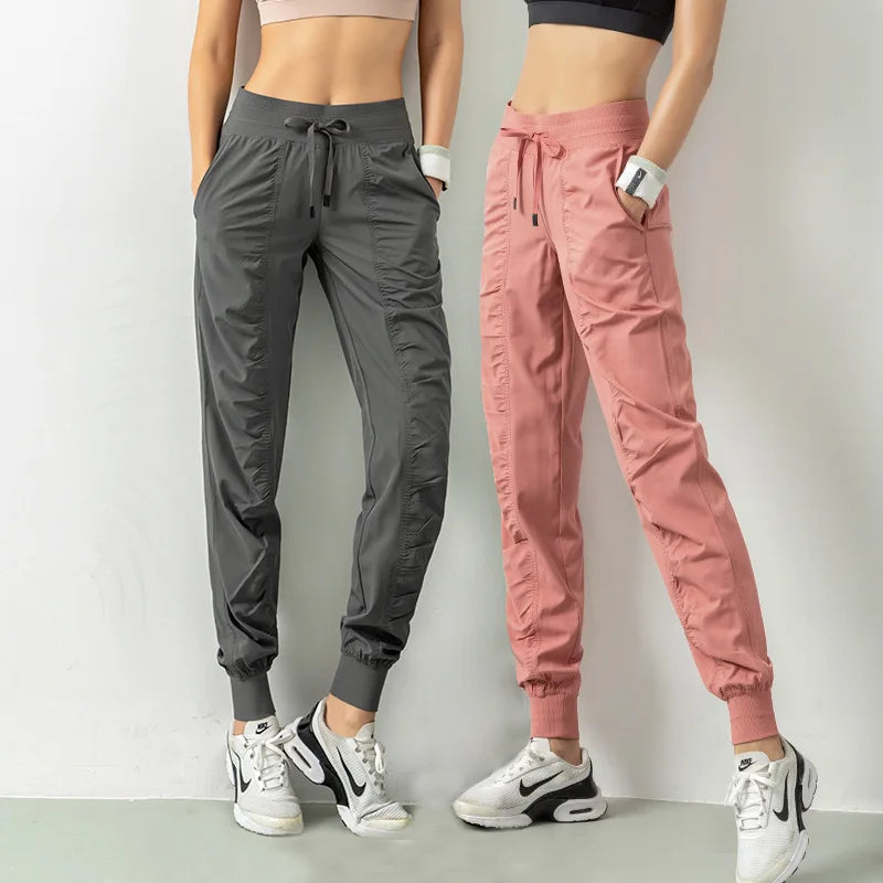 Women's Slim Fit Drawstring Joggers With Pockets