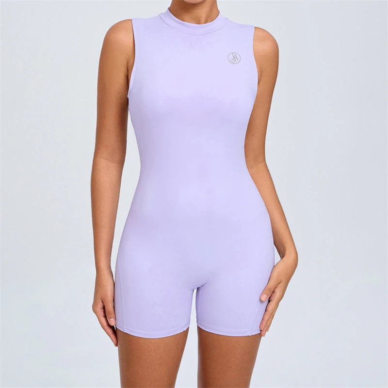 Women's Backless Athletic Jumpsuit – Comfortable, Breathable Sportswear for Women