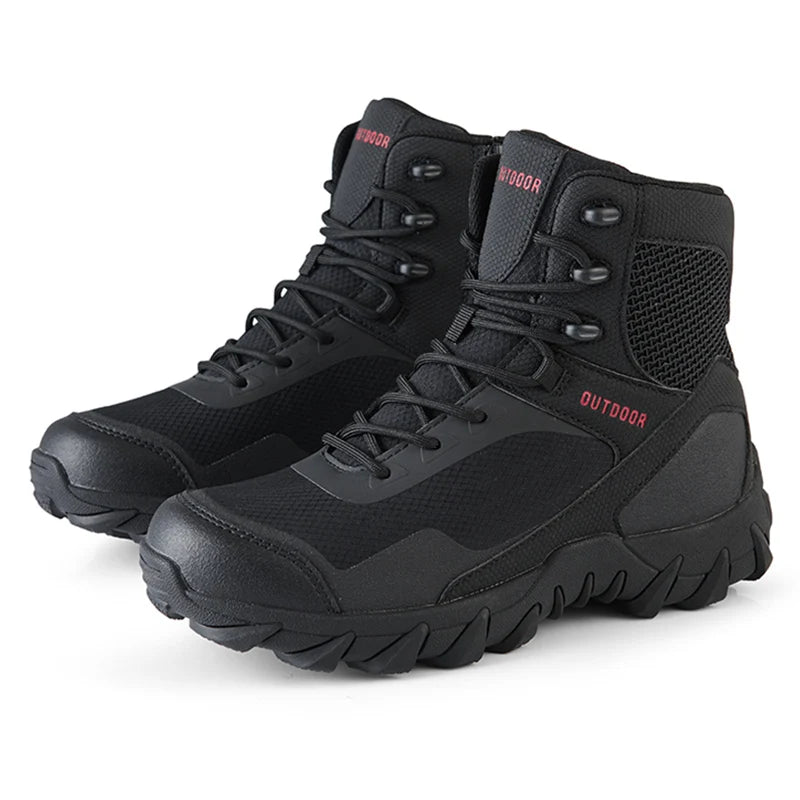 Men's Tactical Hiking Boots - Waterproof Outdoor Military Combat Boots