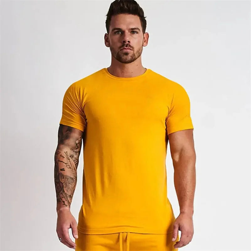 Men's Slim Fit Cotton T-Shirt - Comfortable & Stylish Men's Casual Tee