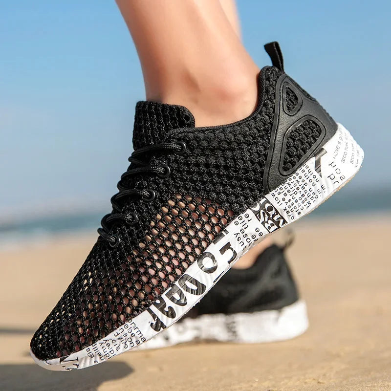 Men's Casual Air Mesh Sneakers – Trendy Foam Athletic Shoes