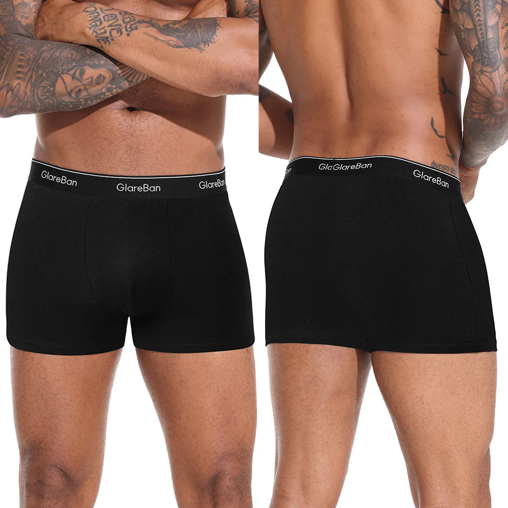5-Pack Men’s Cotton Boxer Briefs – Comfortable, Breathable Men's Underwear Set