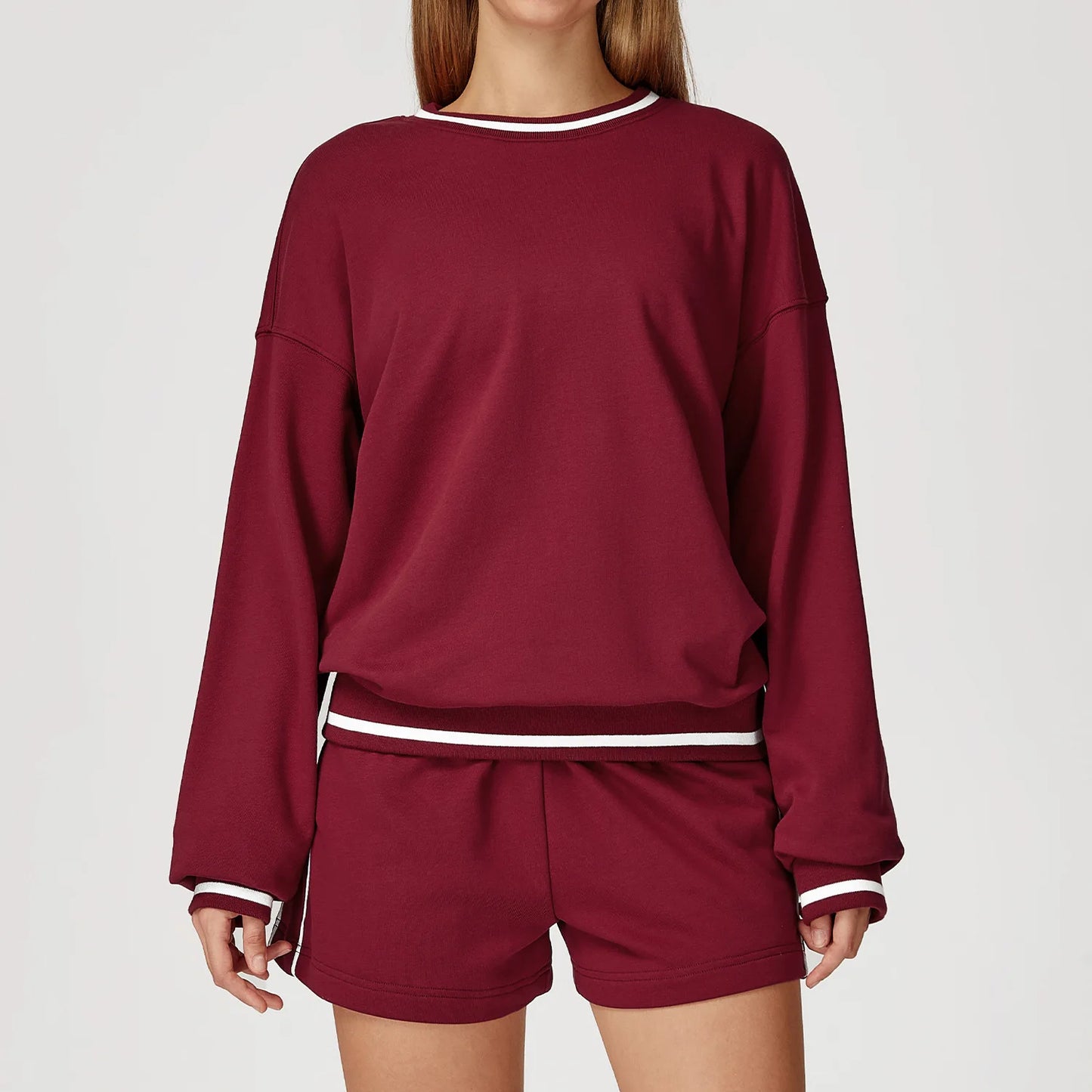 Women's Two-Piece Sweater and Sweatpants Set