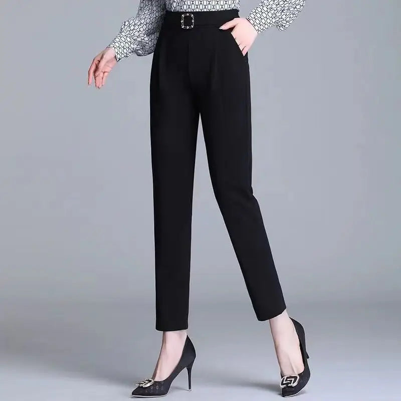 Women's High Waist Slim Fit Harem Pants