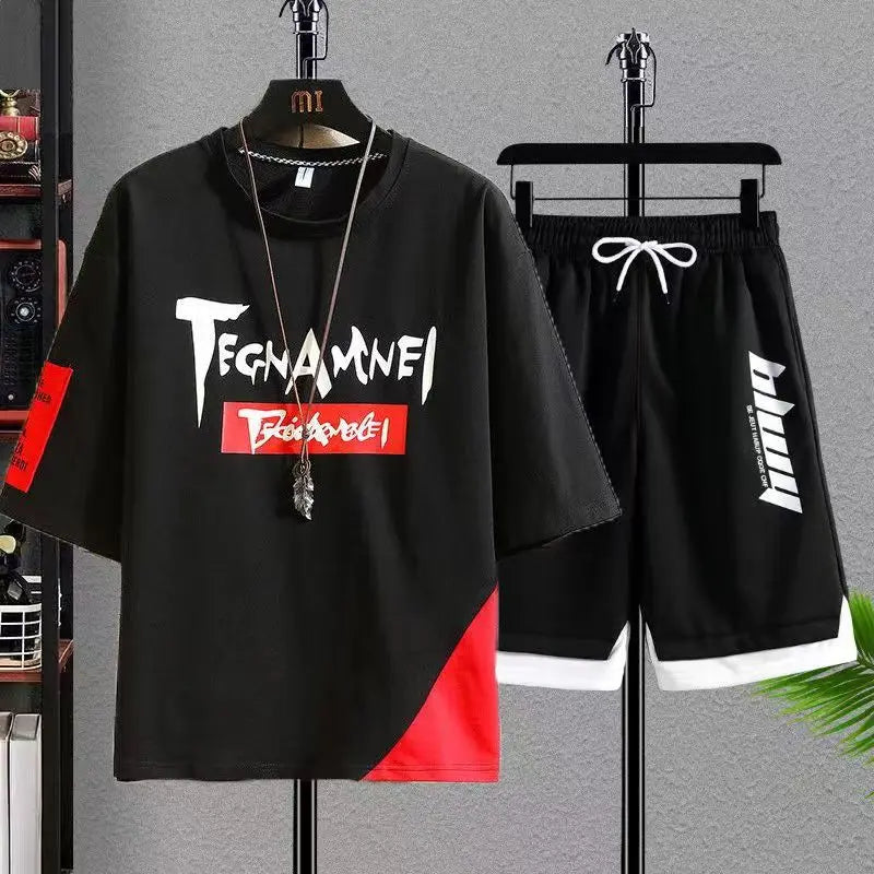 Men's Two-Piece T-Shirt and Shorts Set