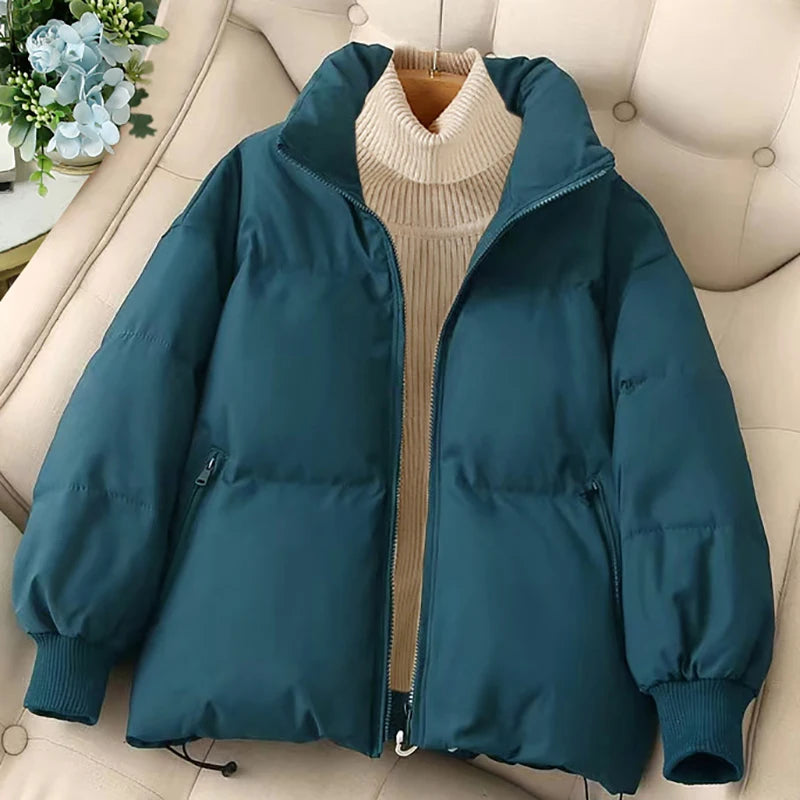 Women's Thermal Thickened Cotton-Padded Zipper Jacket