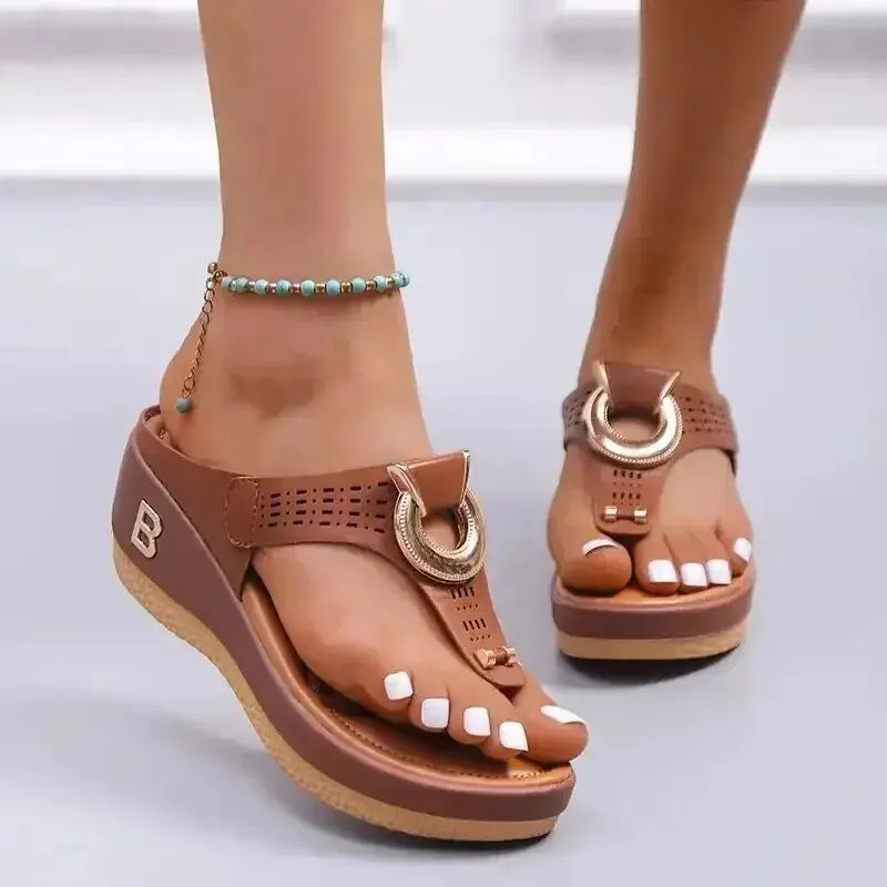 Women's  Non-Slip Platform Wedge Sandals - Various Colors