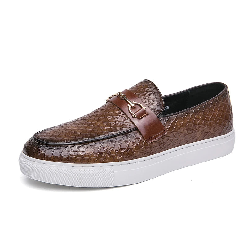Men's Authentic Leather Dress Loafers