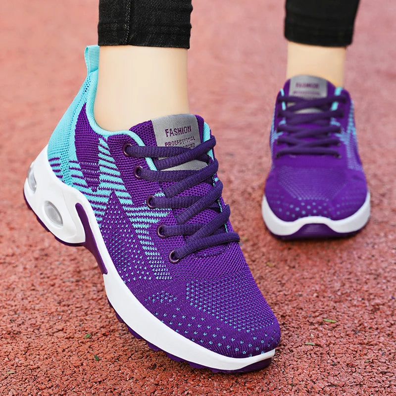 Women's Air Cushion Running Sneakers - Soft Bottom Active Wear