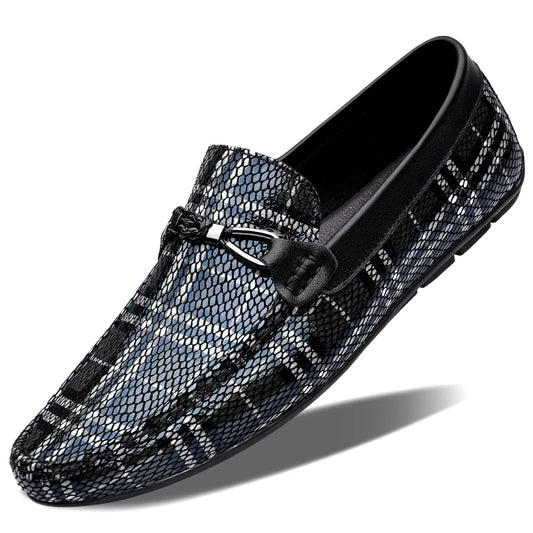 Luxury Men’s Leather Slip-On Loafers – Stylish & Comfortable Dress Shoes
