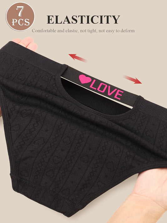 7-Pack of Women's Low-Waisted Underwear