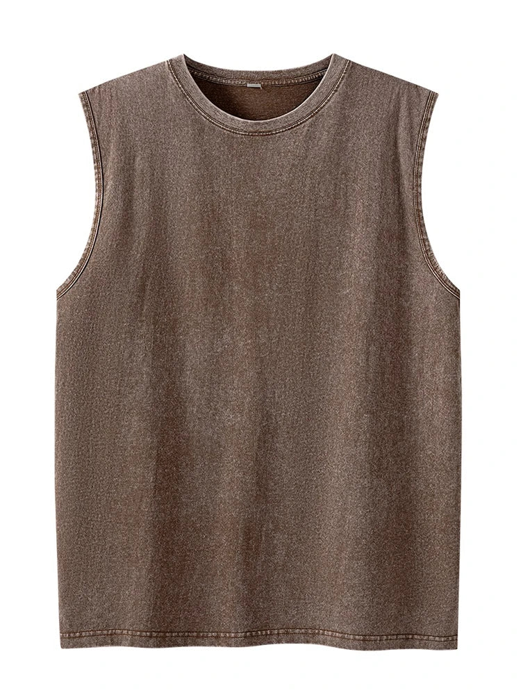 Men's Loose-Fit Cotton Tank Tops - Breathable Summer Sleeveless Vest for Men