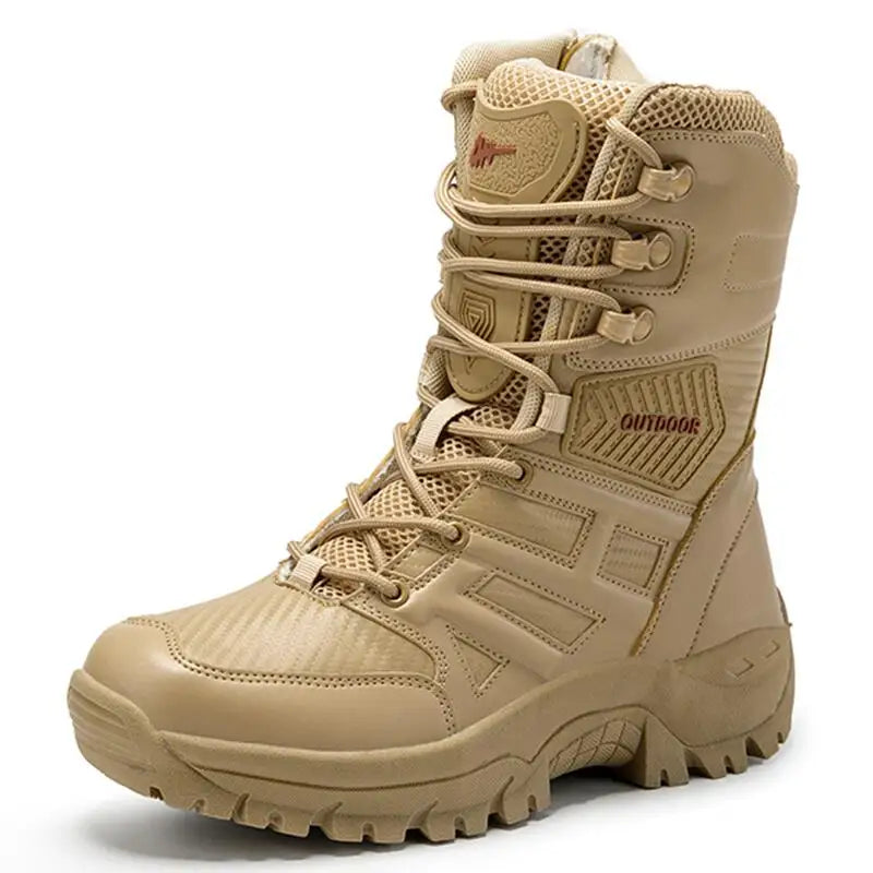 Men's Military Tactical Safety Boots – Durable Combat and Work Boots