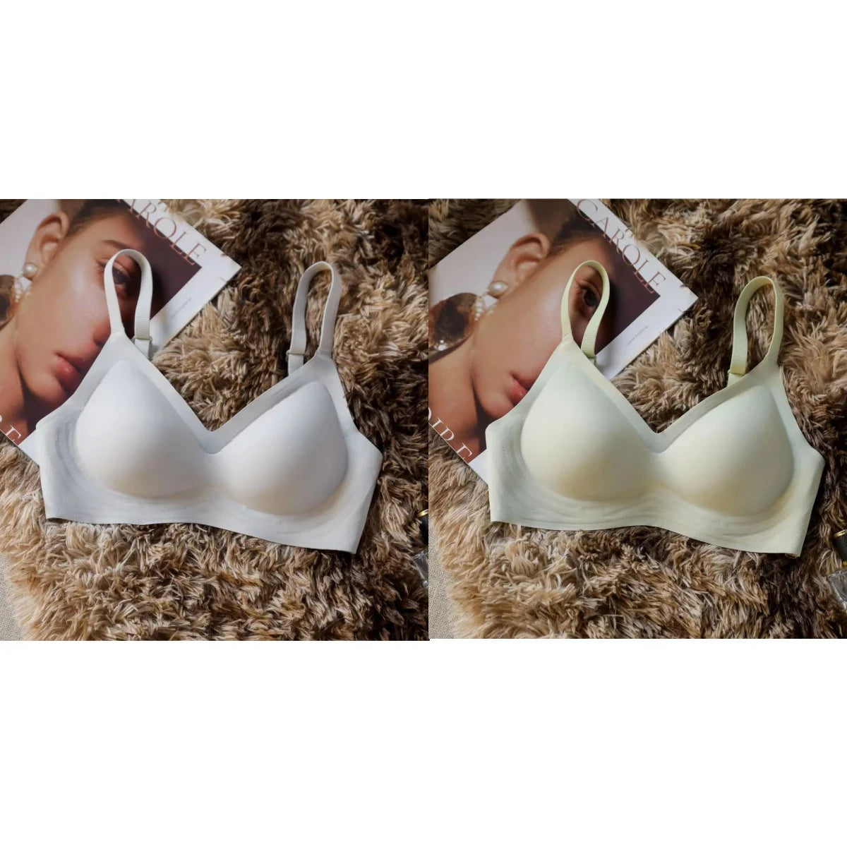 Seamless Push-Up Bra with Soft Support – Thin & Compact Design