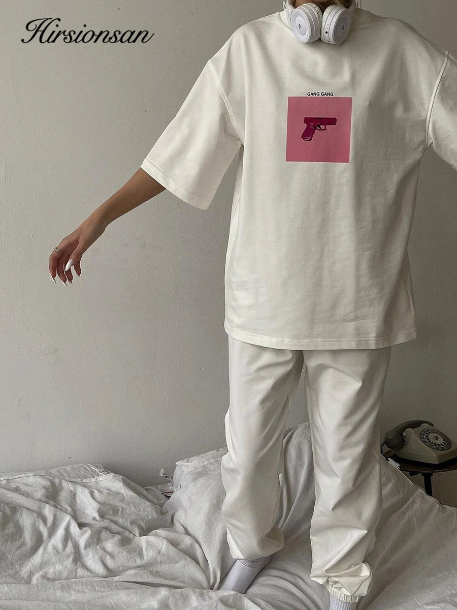 Women's Cotton Casual Loose Fit O-Neck T-Shirt