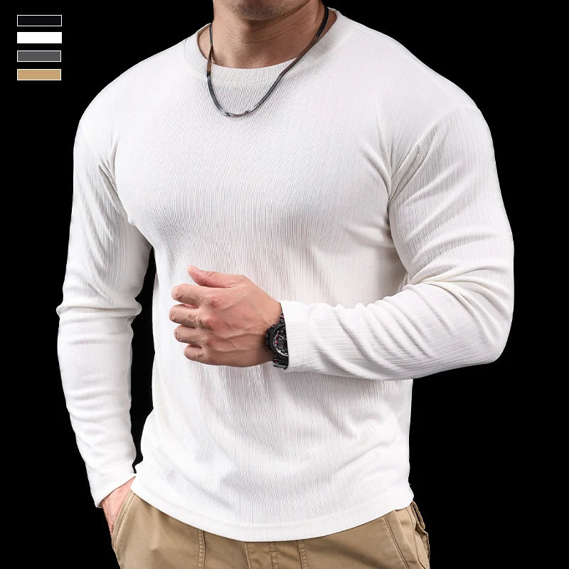 Men's Slim Fit Long Sleeve Sweater