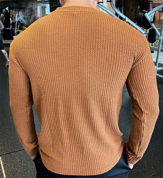 Men's Casual Oversized Long Sleeve Sweater