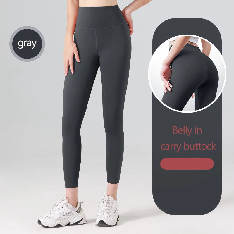 Women's High-Waisted Ribbed Yoga Pants - Various Colors