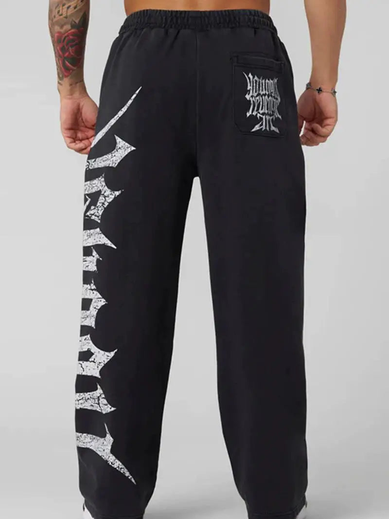 Men's Wide-Leg Casual Sweatpants – Comfortable Joggers for Men, Relaxed Fit