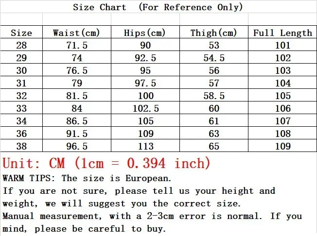 Men's Slim Fit Jeans - Casual Skinny Pants - Various Colors