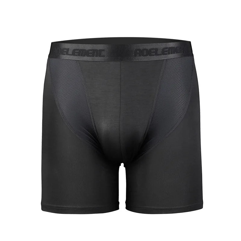 Cotton Long Boxers for Men - 3 Pieces Compression Shorts