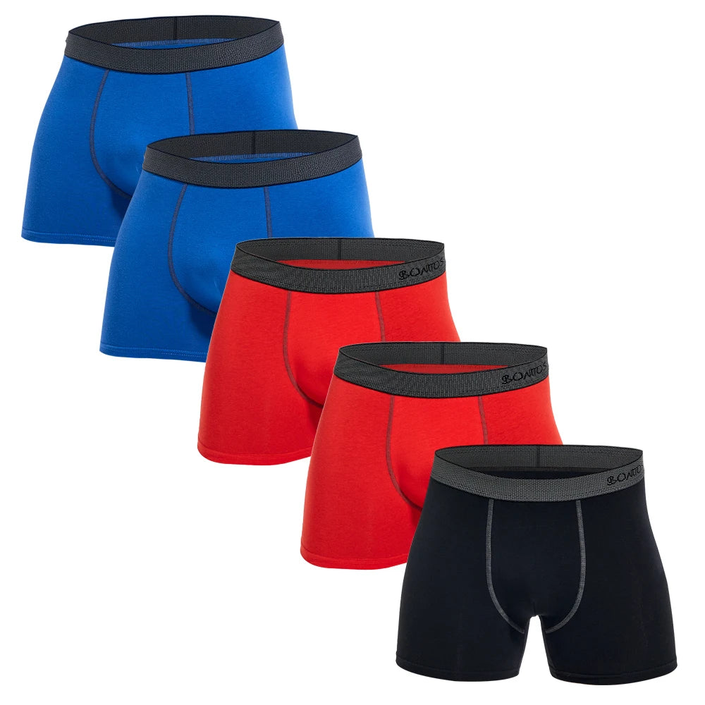 5-Pack Men's Cotton Boxer Briefs