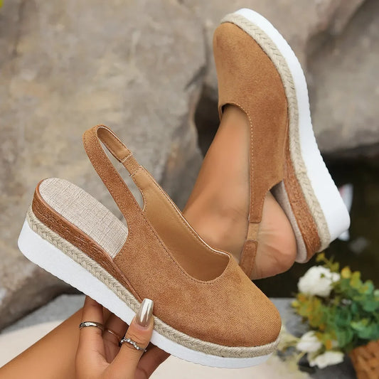 Womens Bohemian Handmade Casual Wedge Sandals