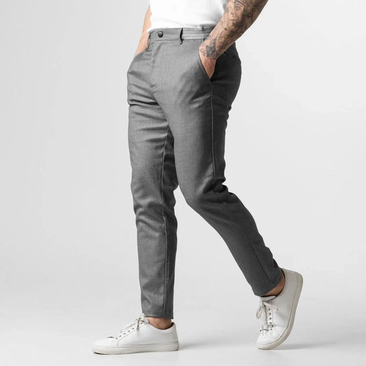Men's Slim Fit Ankle-Length Casual Pants