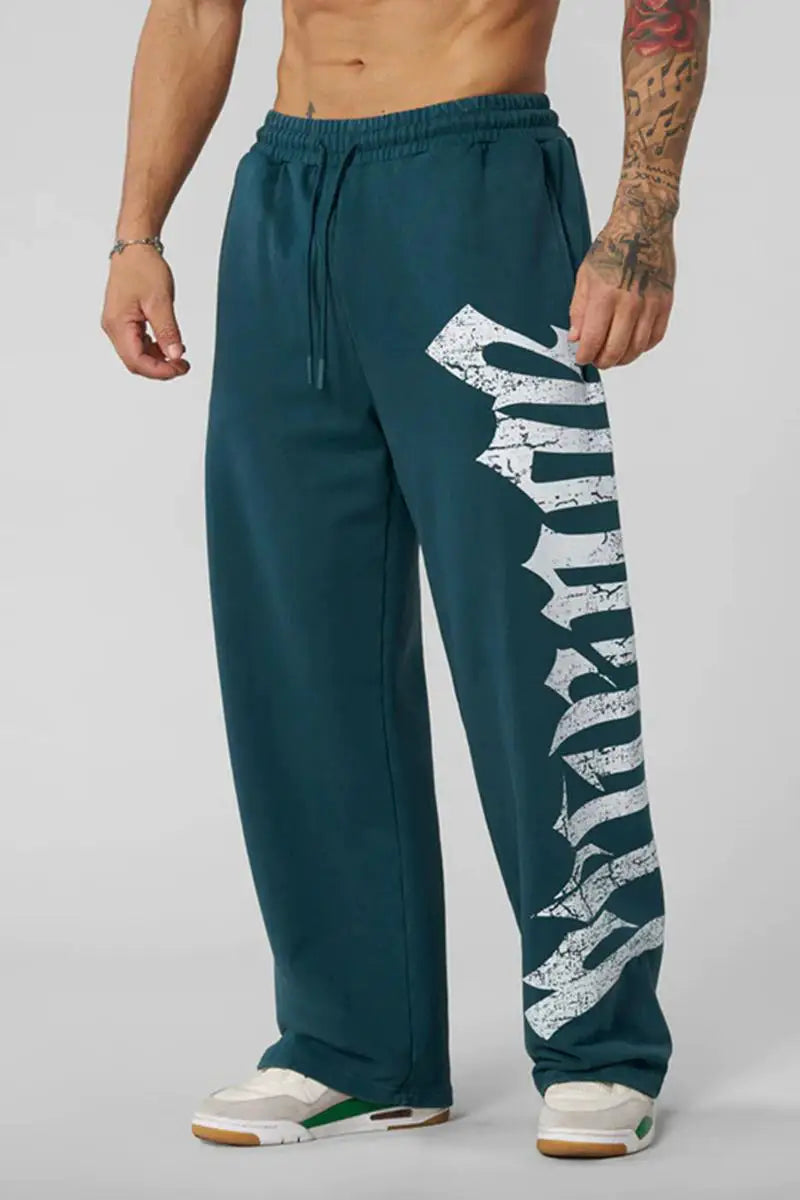 Men's Wide-Leg Casual Sweatpants – Comfortable Joggers for Men, Relaxed Fit